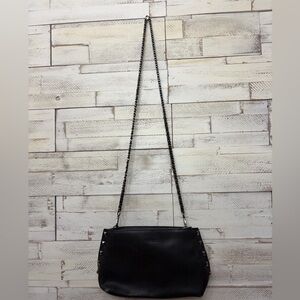 Ted Baker Black Leather Purse‎ Studded With Chain